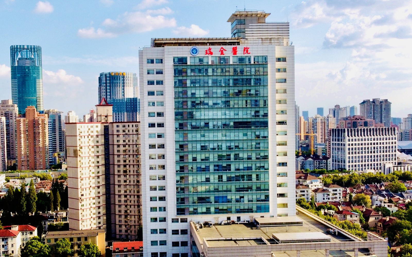 Ruijin Hospital, Shanghai Jiao Tong University School of Medicine exterior shown in the source directory
